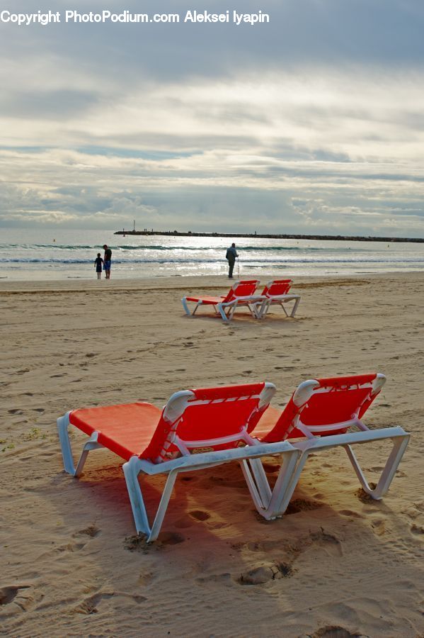 Chair, Furniture, Beach, Coast, Outdoors, Sea, Water