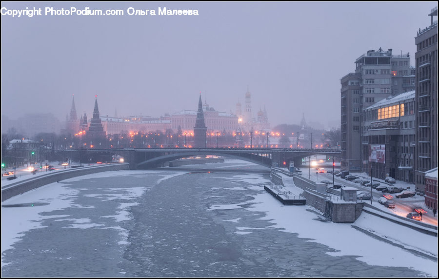 Bridge, Automobile, Car, Vehicle, City, Downtown, Parliament