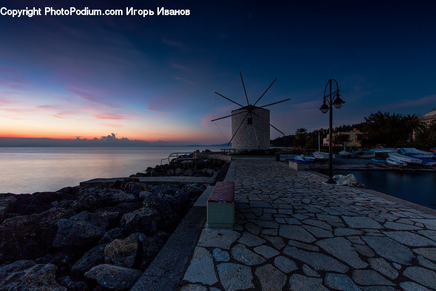 Coast, Outdoors, Sea, Water, Dawn, Dusk, Sky