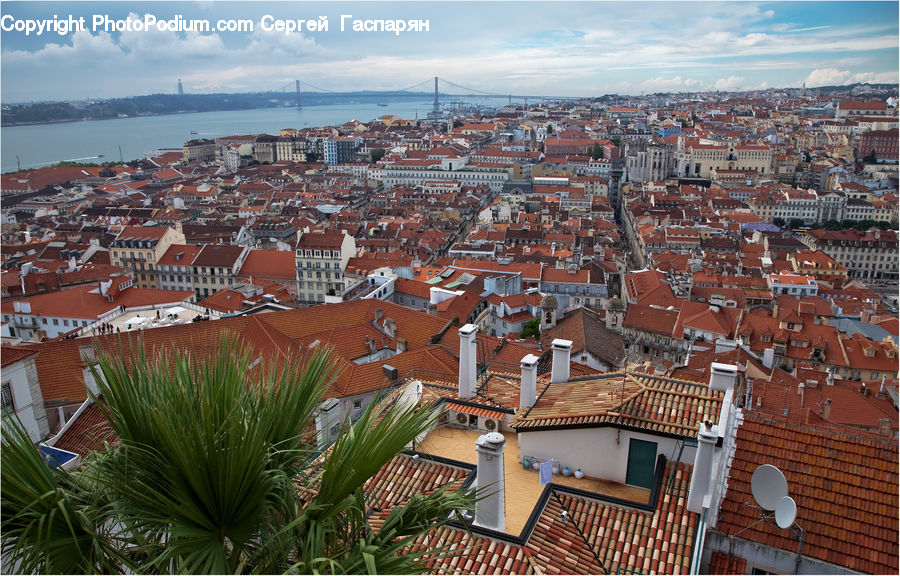 Building, Downtown, Town, Roof, Brick, Neighborhood, Housing