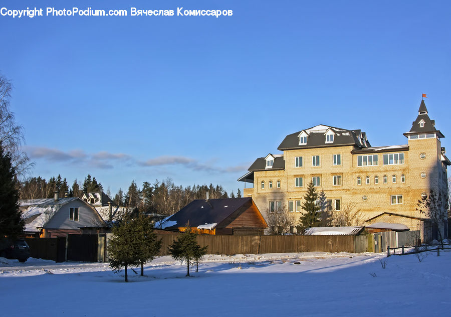 Building, Cottage, Housing, Downtown, Neighborhood, Town, Apartment Building