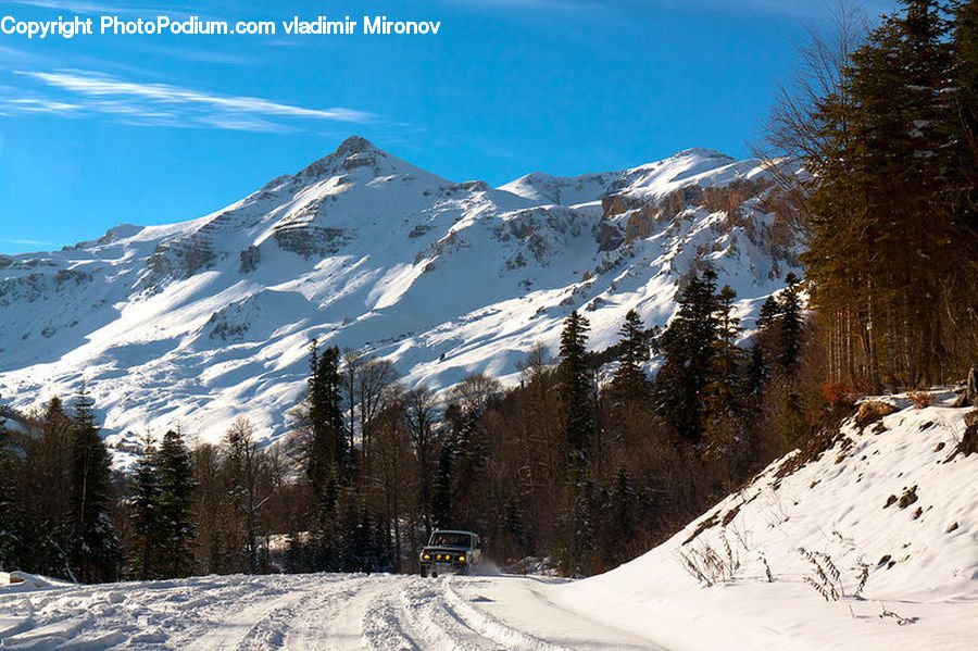 Arctic, Glacier, Ice, Mountain, Outdoors, Snow, Crest