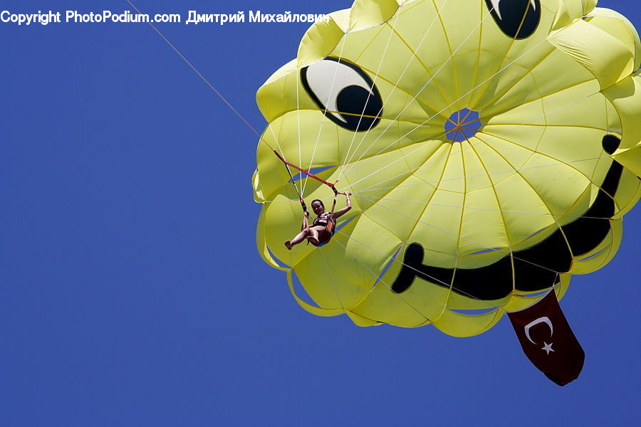 Adventure, Parachute, Hot Air Balloon, Ball, Balloon, Flight, Gliding