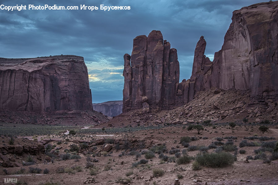 Ruins, Canyon, Outdoors, Valley, Tomb, Rock, Desert