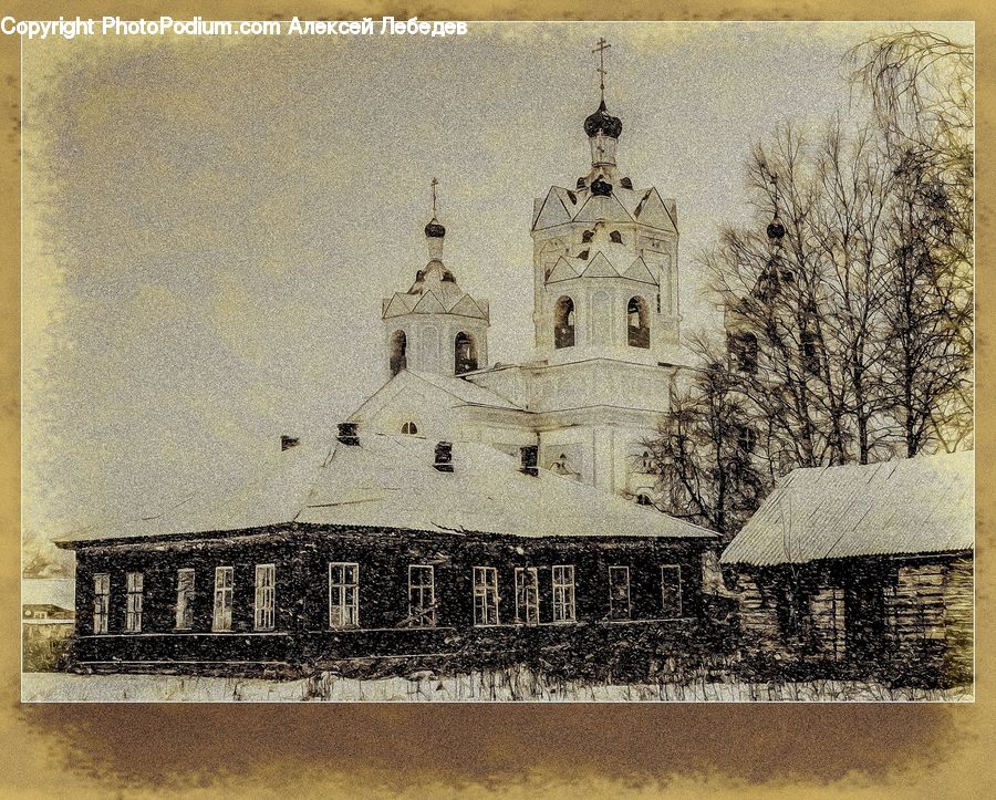 Classroom, Mail, Postcard, Architecture, Church, Worship, Cathedral