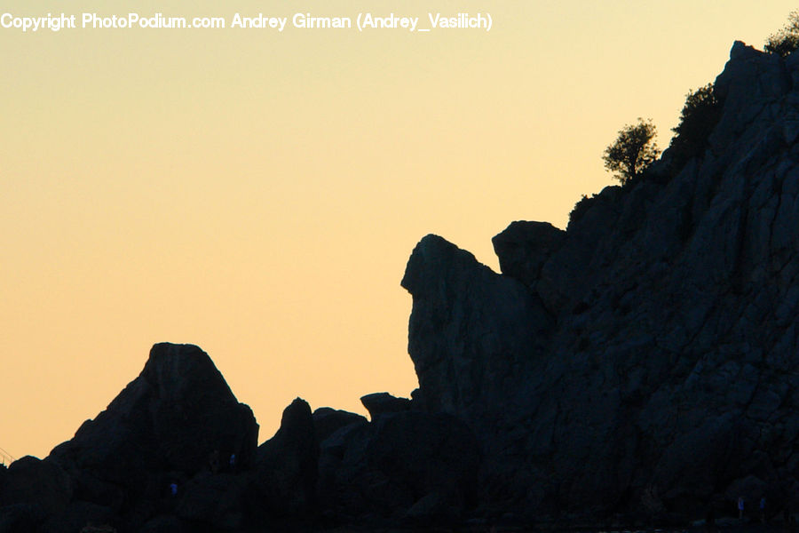 Cliff, Outdoors, Dawn, Dusk, Sky, Sunrise, Sunset