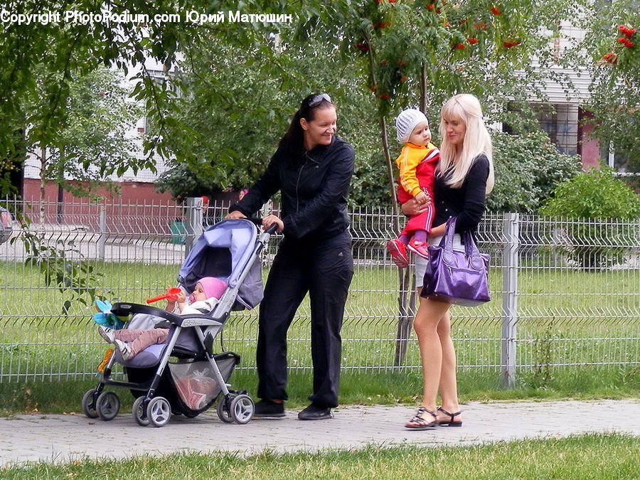 Human, People, Person, Stroller, Blonde, Female, Woman