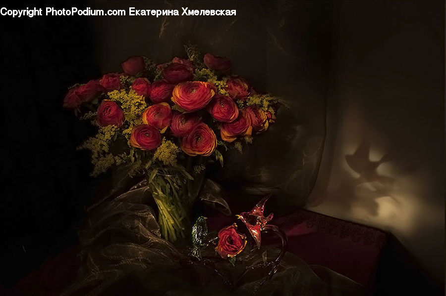 Plant, Potted Plant, Flower, Flower Arrangement, Flower Bouquet, Blossom, Rose