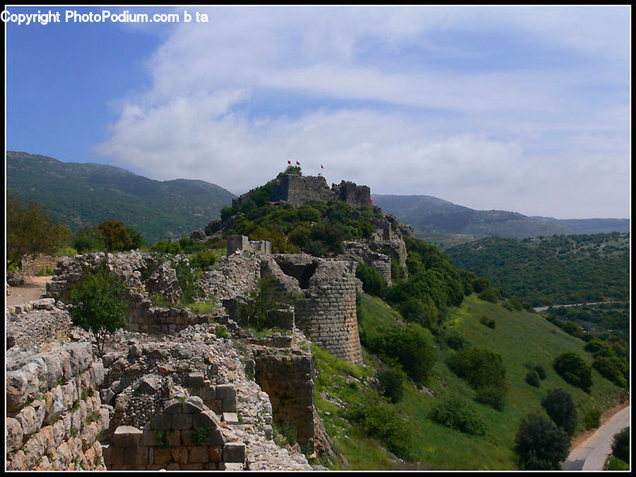 Rock, Tomb, Castle, Fort, Cliff, Outdoors, Plateau