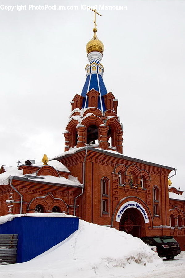 Architecture, Church, Worship, Ice, Outdoors, Snow, Cathedral
