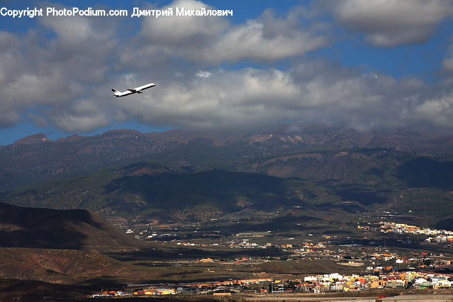 Adventure, Flight, Gliding, Aerial View, Mountain, Mountain Range, Outdoors