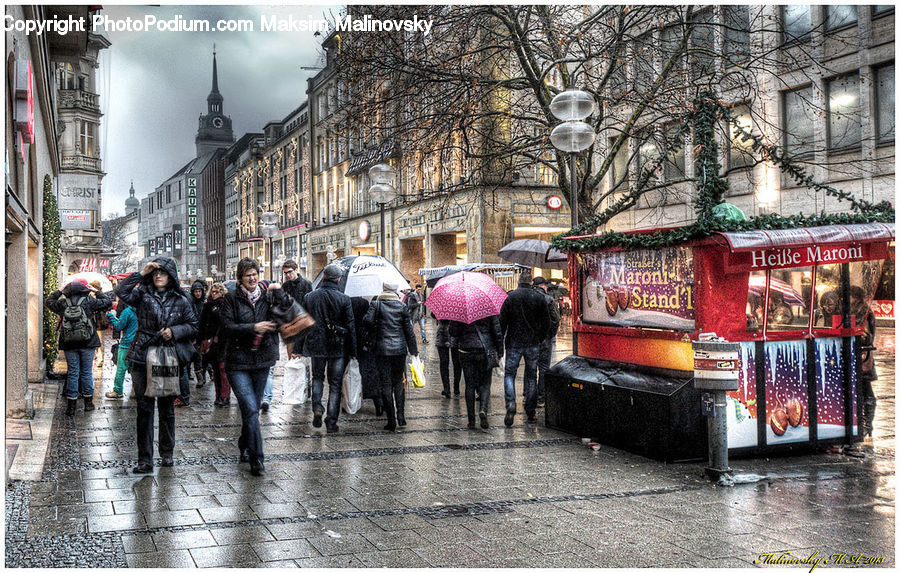 People, Person, Human, Umbrella, Closet, Kiosk, Bazaar