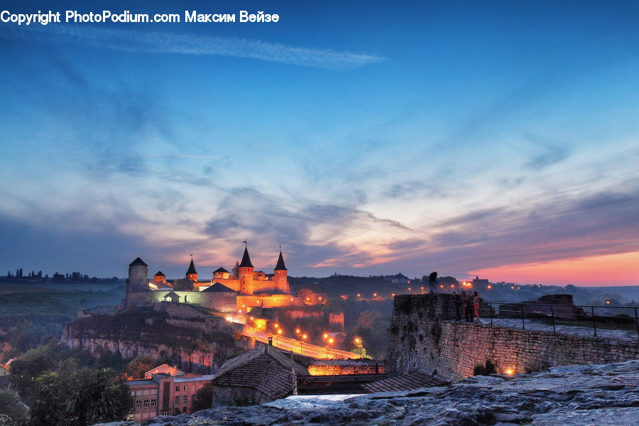 Architecture, Castle, Fort, Dusk, Outdoors, Sky, Sunlight