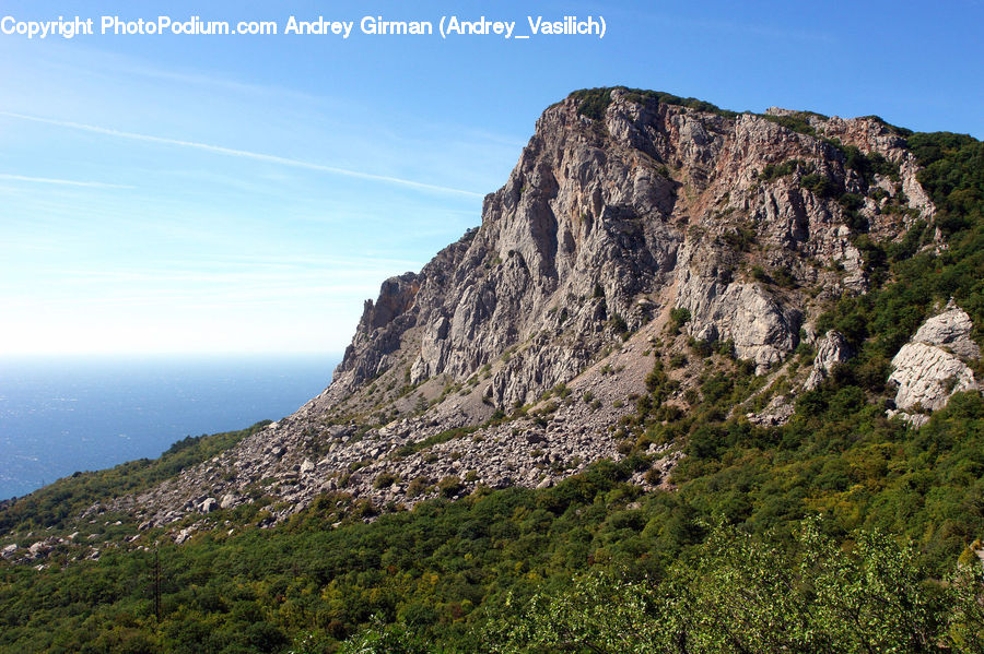 Cliff, Outdoors, Crest, Mountain, Peak, Landscape, Nature