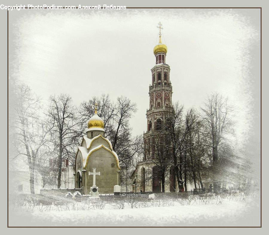 Architecture, Bell Tower, Clock Tower, Tower, Church, Worship, Ice