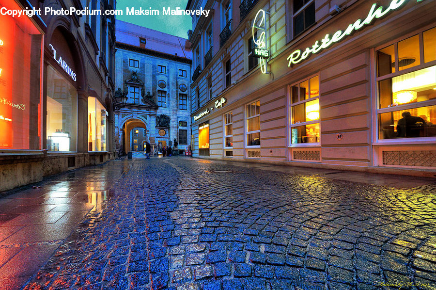 Cobblestone, Pavement, Walkway, Road, Street, Town, Hotel