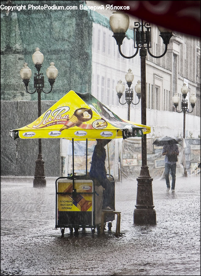 Umbrella, Collage, Poster, Asphalt, Tarmac, Flyer
