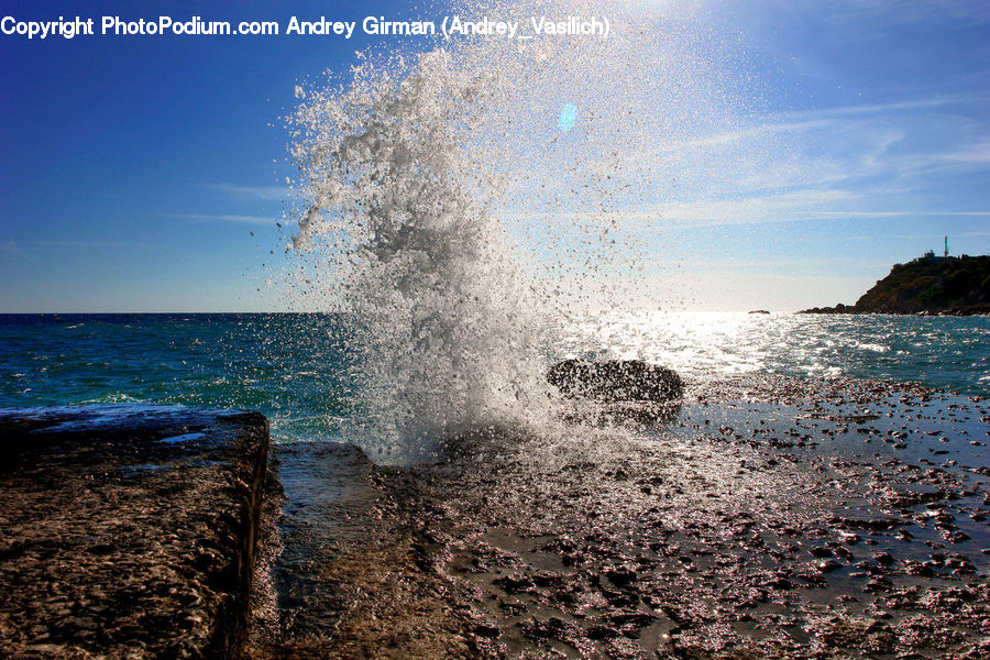 Outdoors, Sea, Sea Waves, Water, Coast, Beach, Landscape