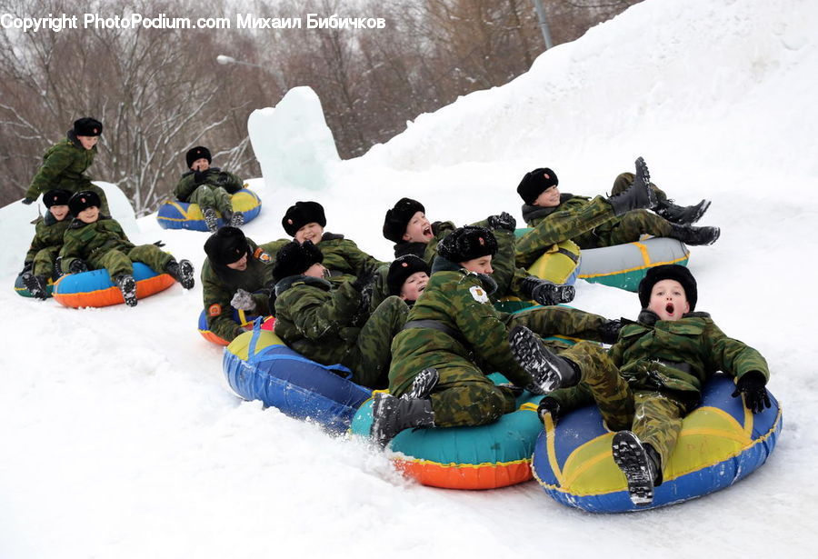 People, Person, Human, Sled, Military, Piste, Slide