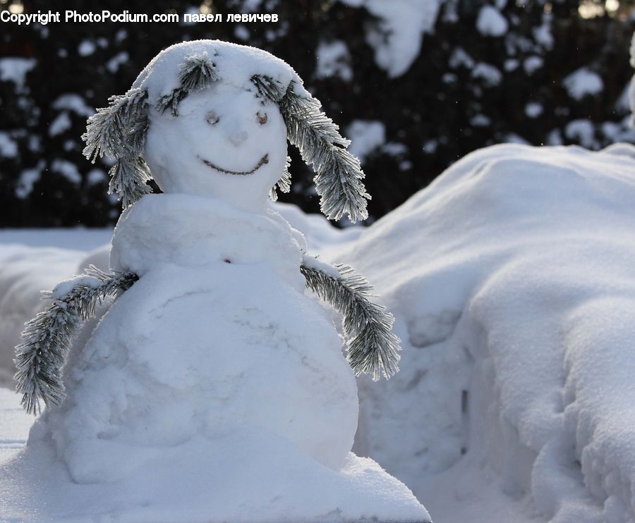 Frost, Ice, Outdoors, Snow, Snowman, Winter, Head