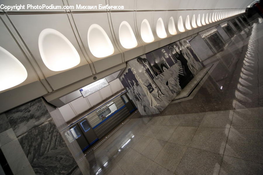 Banister, Handrail, Subway, Train, Train Station, Vehicle, Architecture