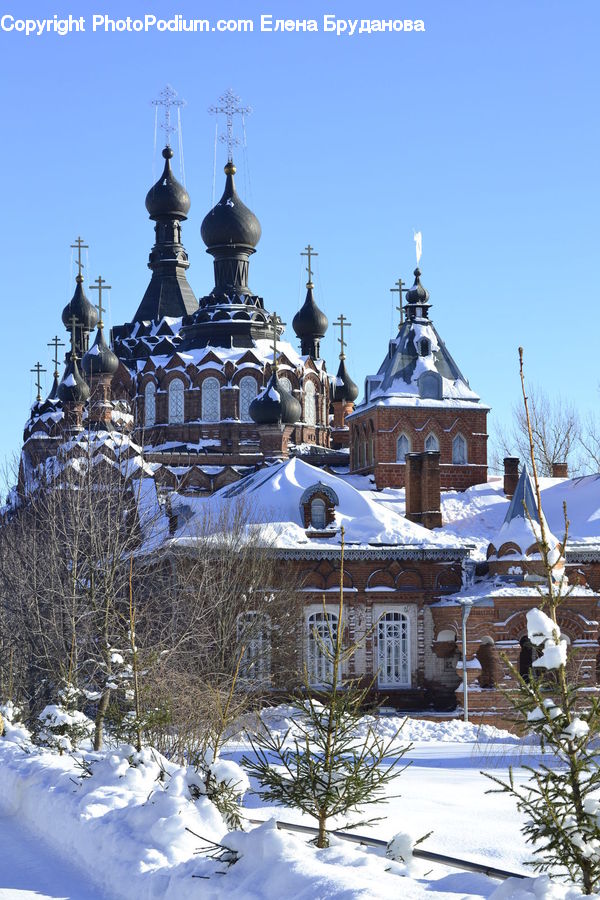 Architecture, Housing, Monastery, Tower, Church, Worship, Ice