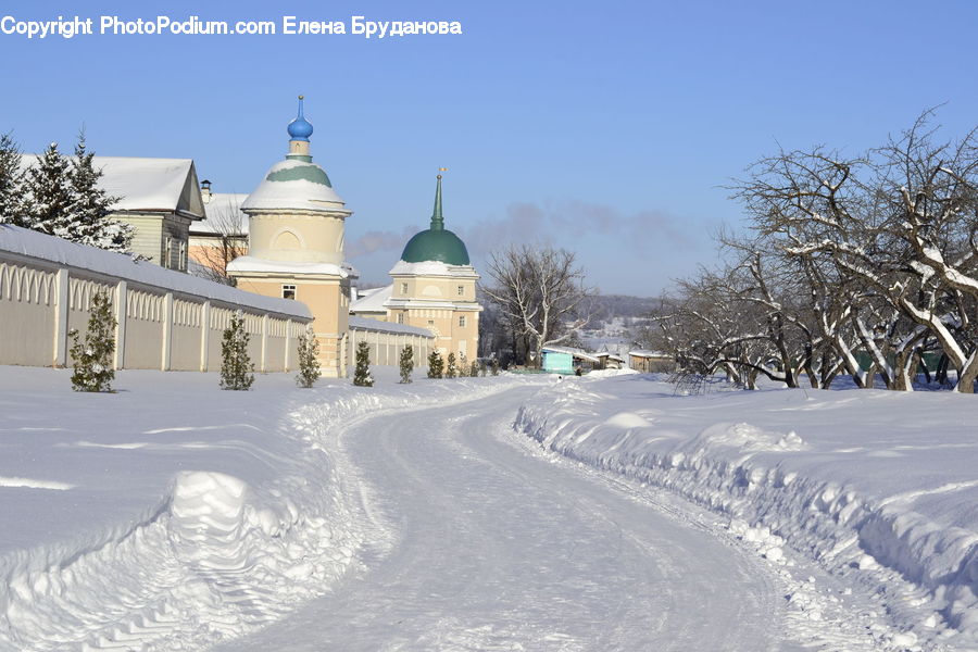 Ice, Outdoors, Snow, Blizzard, Weather, Winter, Building