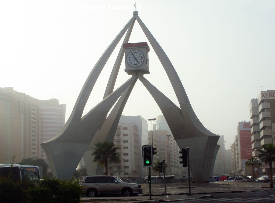 Monument, Fog, Pollution, Smog, Smoke, Architecture, Bell Tower
