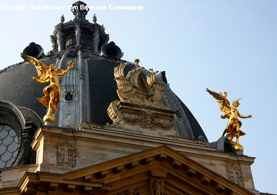 Art, Gargoyle, Statue, Sculpture, Cross, Crucifix, Architecture