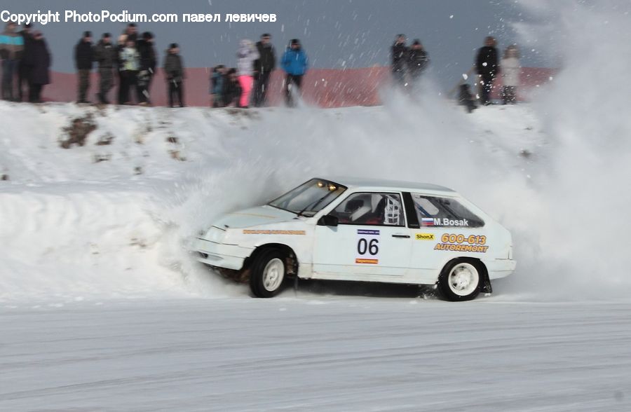 Automobile, Car, Offroad, Vehicle, Blizzard, Outdoors, Snow