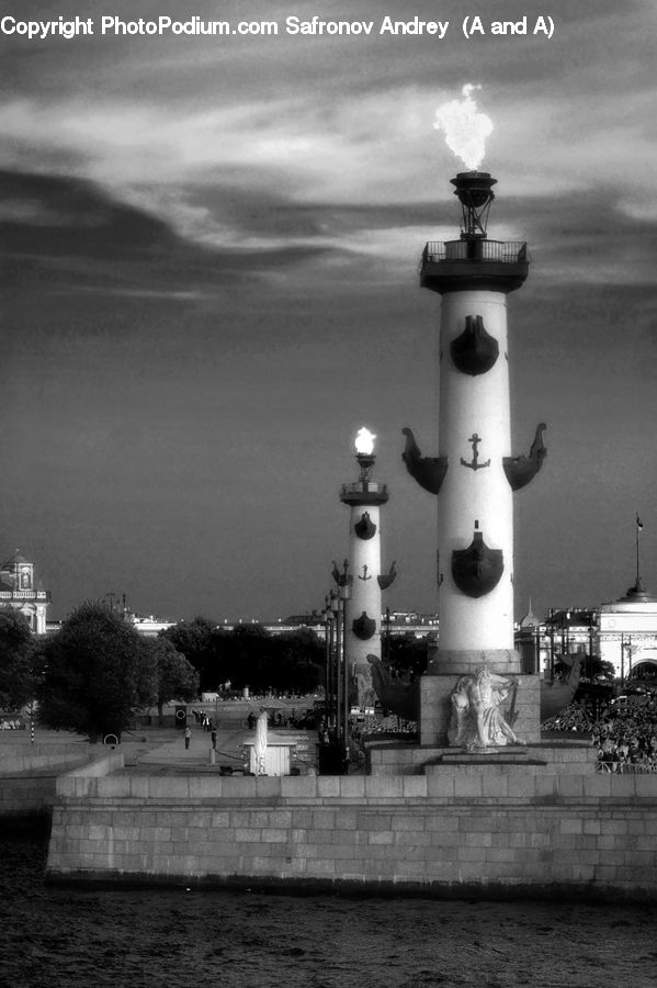 Beacon, Building, Lighthouse, Water Tower, Park, Architecture, Downtown