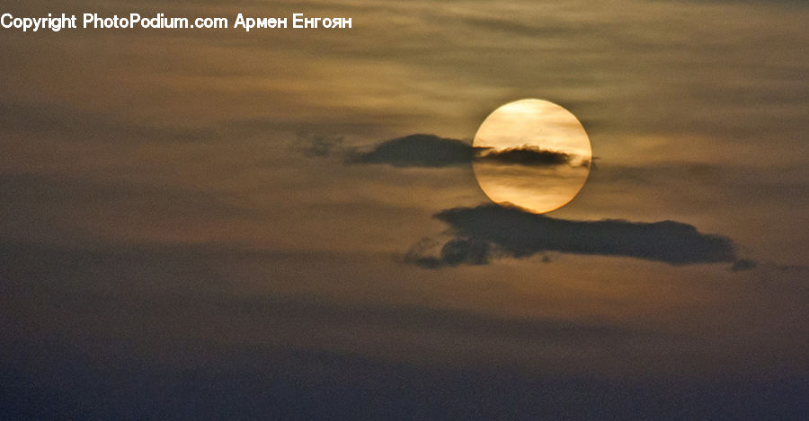 Astronomy, Full Moon, Night, Moon, Outdoors, Space