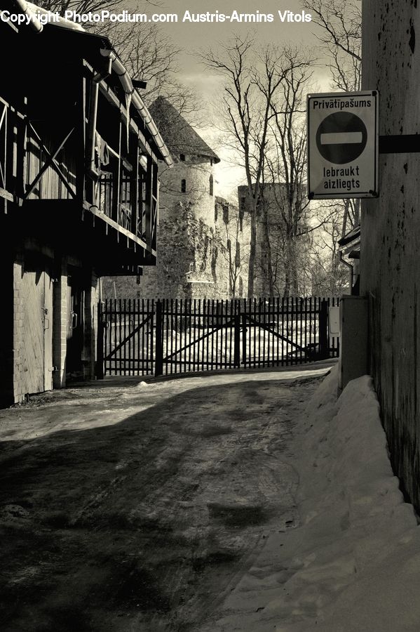 Prison, Alley, Alleyway, Road, Street, Town, Banister