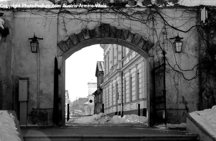 Arch, Gate, Alley, Alleyway, Road, Street, Town