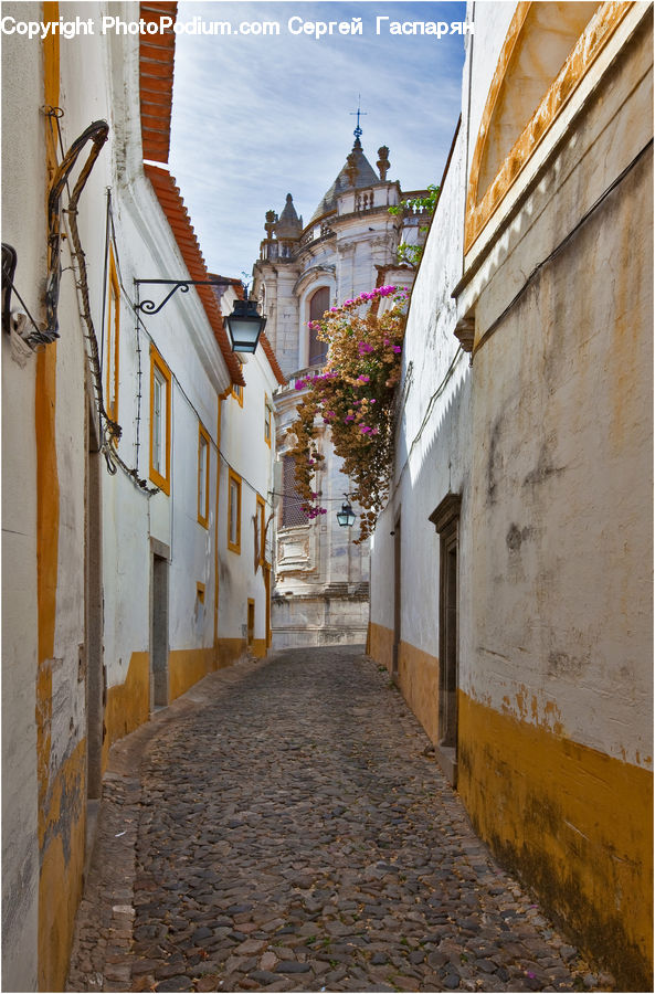 Alley, Alleyway, Road, Street, Town, Cobblestone, Pavement