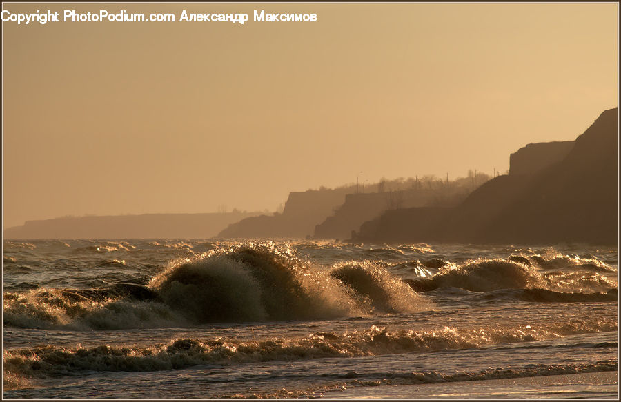 Coast, Outdoors, Sea, Water, Sea Waves, Beach, Landscape