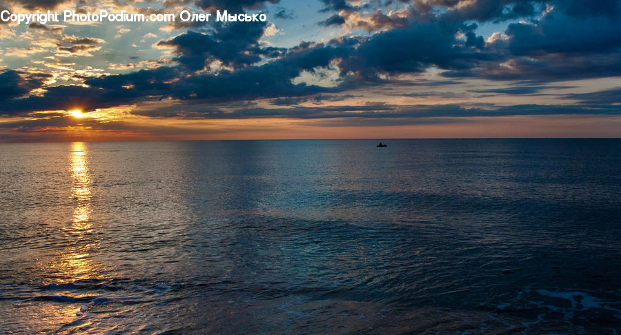 Outdoors, Sky, Ocean, Sea, Water, Azure Sky, Cloud