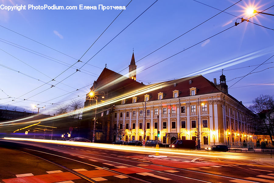Intersection, Road, City, Downtown, Building, Metropolis, Urban