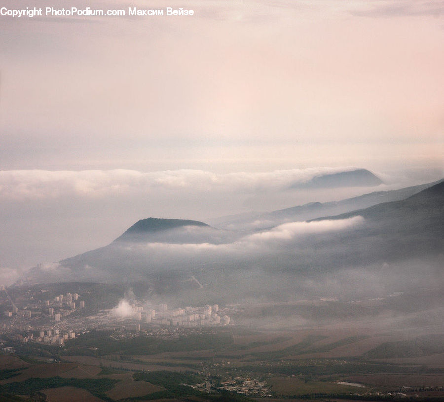 Azure Sky, Cloud, Outdoors, Sky, Mountain, Mountain Range, Aerial View