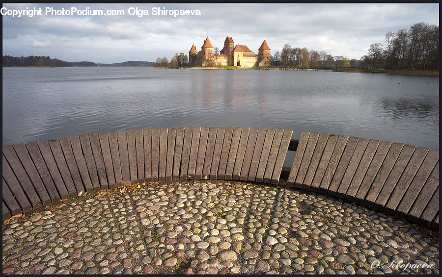 Deck, Porch, Cobblestone, Pavement, Walkway, Architecture, Dome