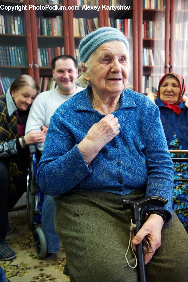 People, Person, Human, Knitting, Female, Face, Portrait