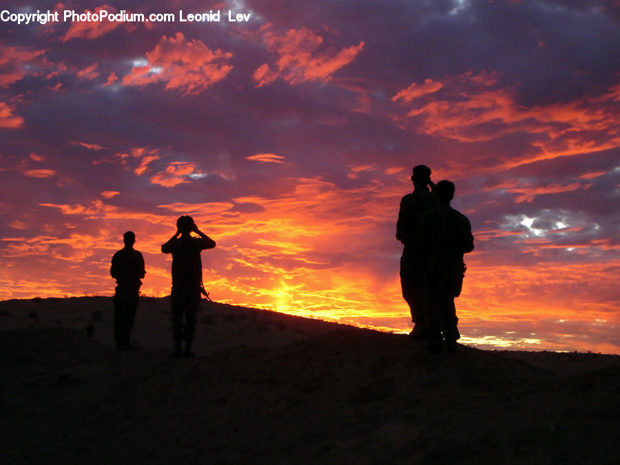 Human, People, Person, Dawn, Dusk, Red Sky, Sky