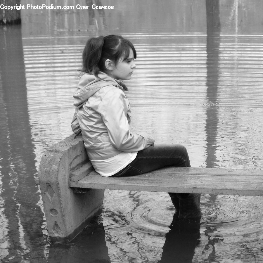 People, Person, Human, Water, Chair, Furniture, Portrait