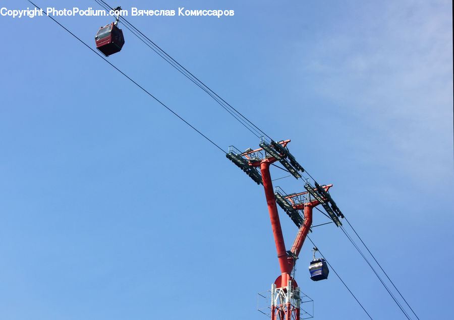 Adventure, Bungee, Rope, Constriction Crane, Pole, Cable Car, Trolley