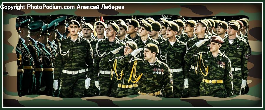 Army, Military, Person, Soldier, Military Uniform, Marching, Parade