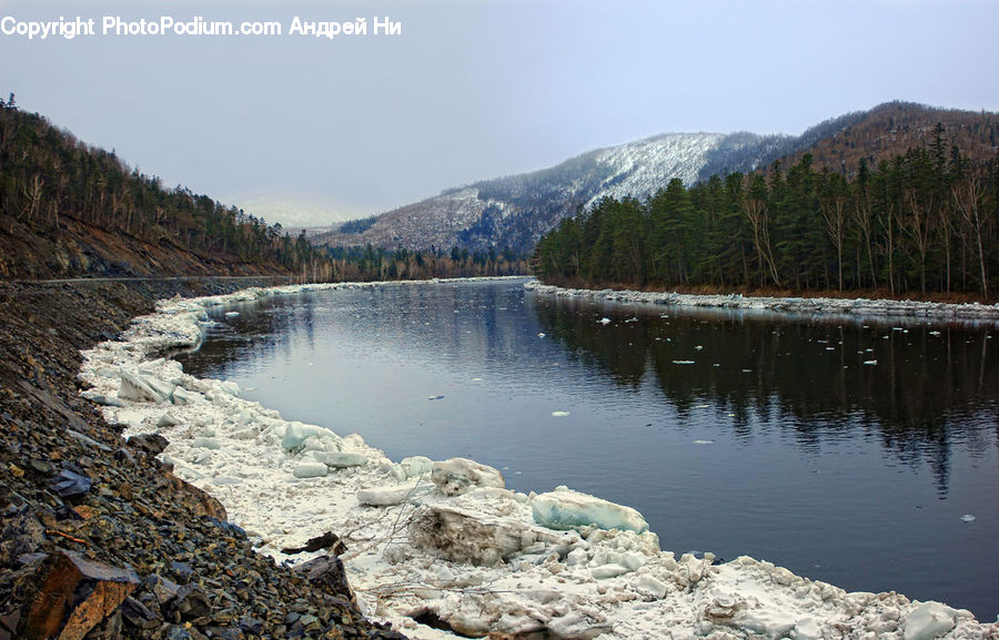 Lake, Outdoors, Water, Promontory, Arctic, Glacier, Ice