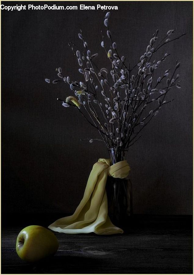 Cloak, Figurine, Flower Arrangement, Ikebana, Plant, Potted Plant, Vase
