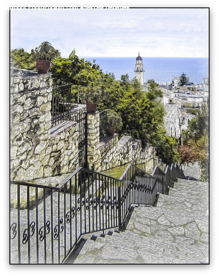 Arch, Gate, Collage, Poster, Balcony