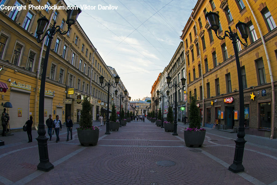 Road, Street, Town, Architecture, Downtown, Plaza, Town Square