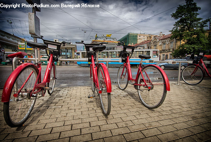 Bicycle, Bike, Vehicle, Tricycle, Moped, Motor Scooter, Motorcycle